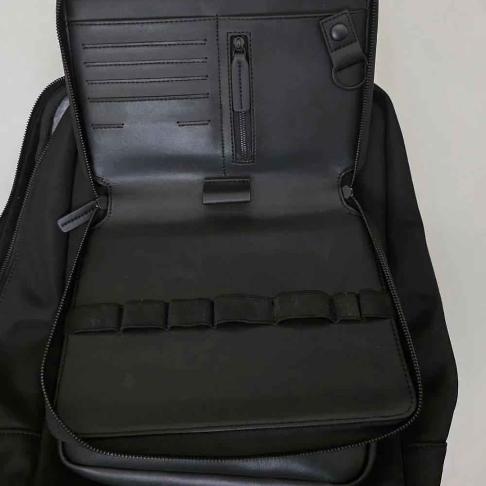 Monos Metro Backpack With Classic Kit And Metro Folio Kit In Black Nylon - Picture 15 of 16